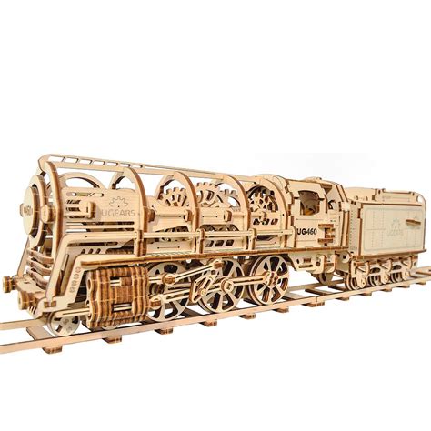 Ugears Steam Locomotive Mechanical 3d Model Of Train