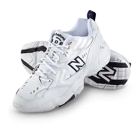 Mens New Balance 608 Athletic Shoes White 420922 Running Shoes