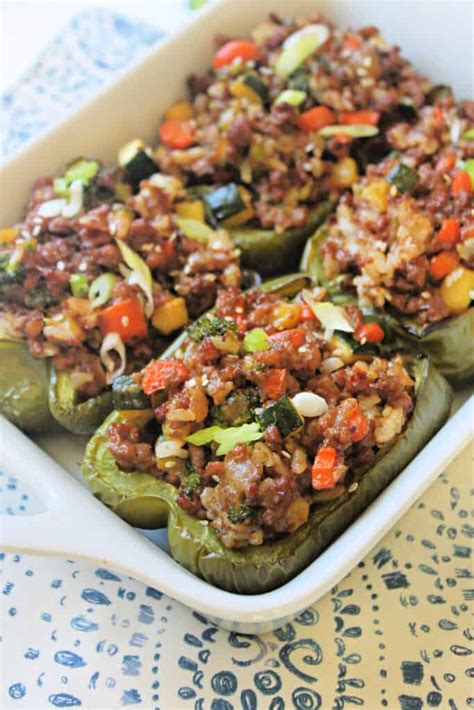 Asian Inspired Stuffed Peppers The Kitchen Prep Blog