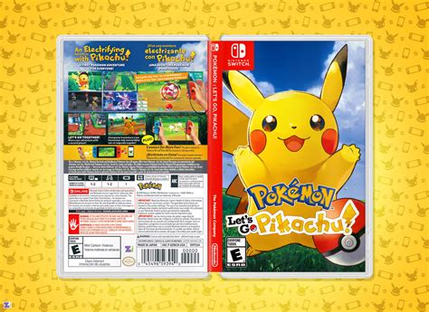 Pokémon Lets Go Pikachu Cover Art Replacement Insert And Etsy