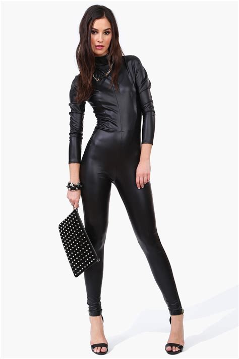 Cat Woman Jumpsuit Fashion Jumpsuits For Women Leather Jumpsuit