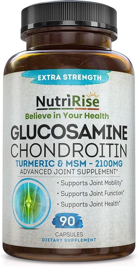 Buy Glucosamine Chondroitin Msm Turmeric 2100mg 3x Triple Strength Joint Supplement For Men