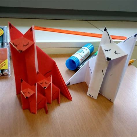 «Лисичка» в технике оригами -Мастер-классы