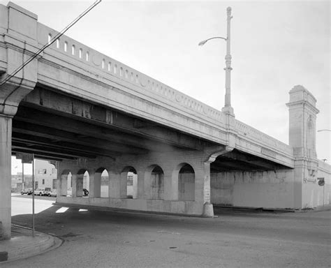 Historic Photo First Street Bridge Spanning Los Angeles River At