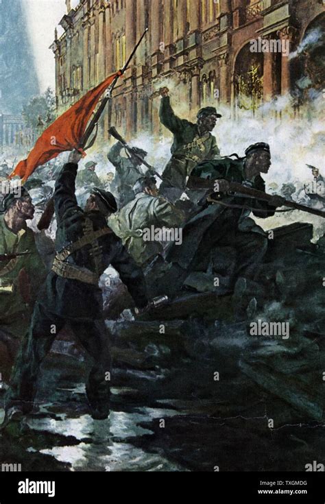 Russian Revolution October 1917 The Storming Of The Winter Palace St
