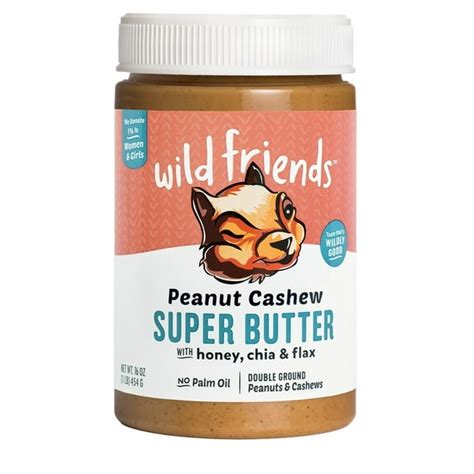 Wild Friends All Natural Peanut Cashew Super Butter 16 Oz