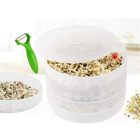 Buy Goswami Plastic Hygienic Sprout Maker Box With 4 Container Organic
