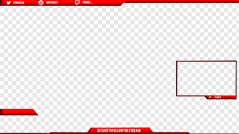 Youtube Gaming Free Red Twitch Overlays Png Download 600x338