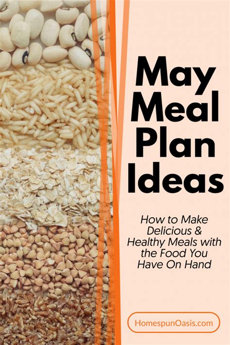 May Meal Plan Make The Most Of Your Money Homespun Oasis By Millie