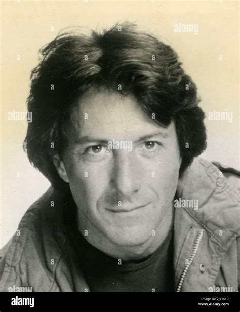 American Actor Dustin Hoffman Usa 1980s Stock Photo Alamy