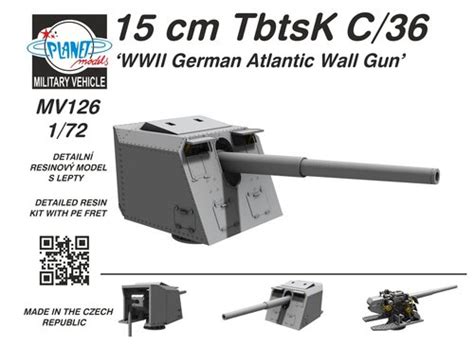 Cm Tbtsk C Wwii German Atlantic Wall Gun Model Do Sklejania Cmk