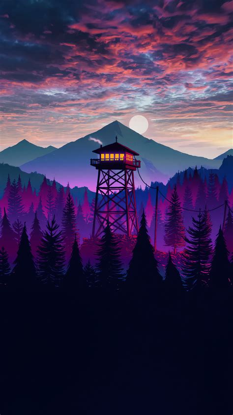 Forest Scenery Watchtower 4k 4260e Wallpaper Pc Desktop