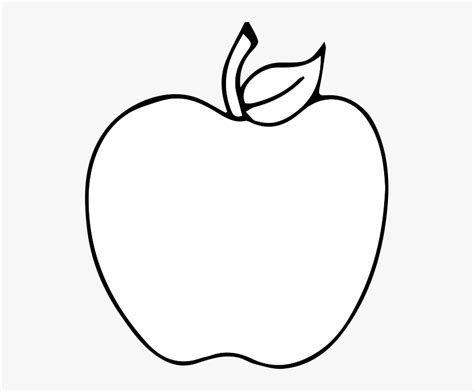 Black And White Apple Drawing Clip Art Black And White