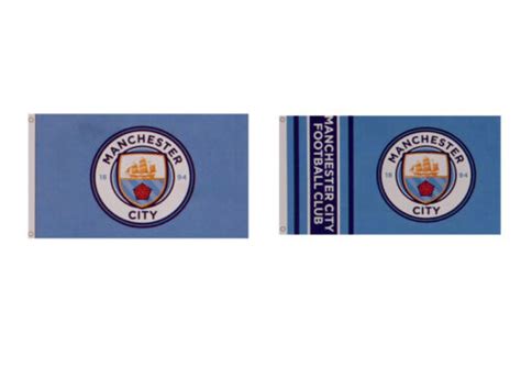 Manchester City Fc Official Football Club Crested Flags5ft X 3ftfree