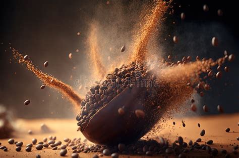 coffee bean explosion stock illustration illustration of explosions 272555552