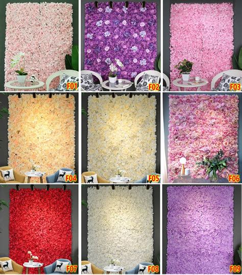 Red Wedding Floral Wall 3d Artificial Flower Wall Panels For Etsy