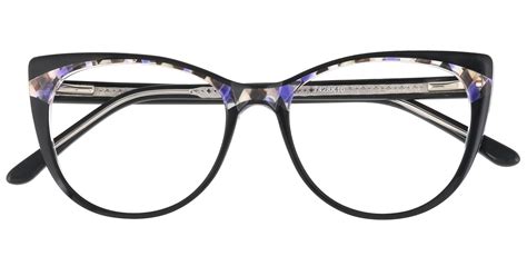 Cabernet Cat Eye Prescription Glasses Black Womens Eyeglasses
