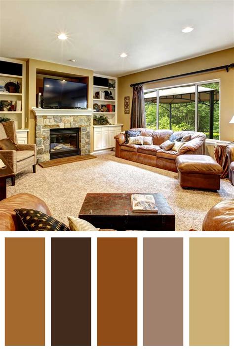 Wall Colour Combination For Living Room With Brown Furniture