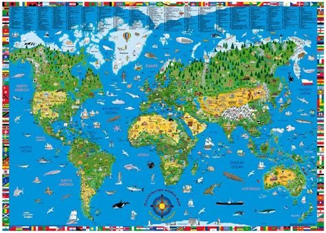 Free Blank Interactive World Map For Children And Kids In Pdf World Map