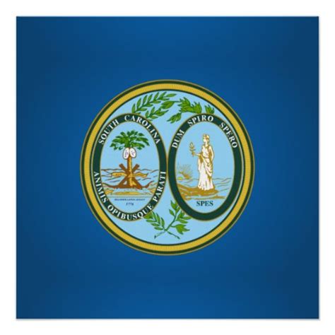 South Carolina Seal American State Seal Poster Zazzle
