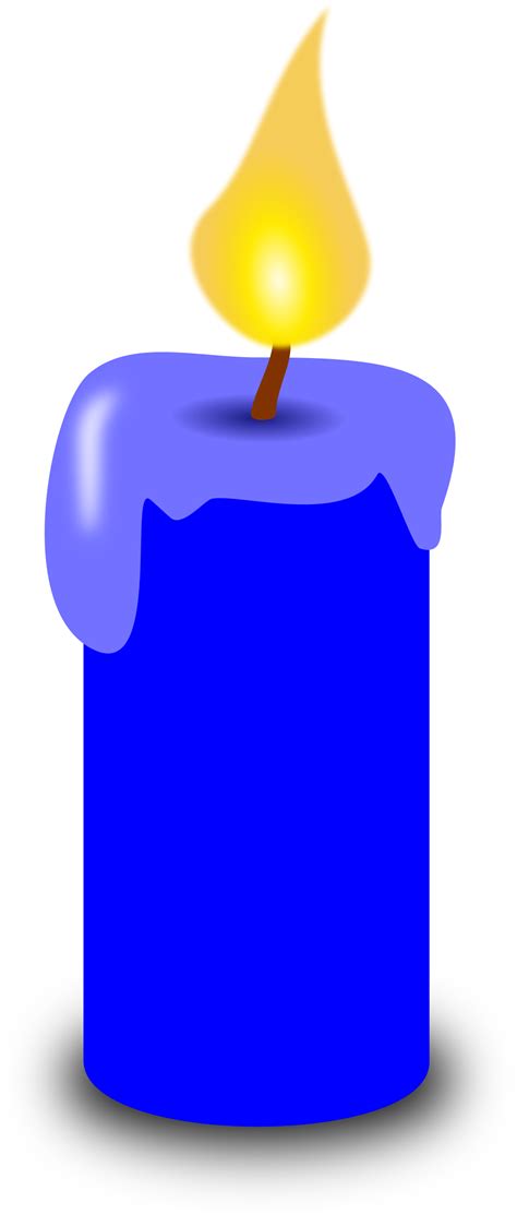 Clipart Blue Candle