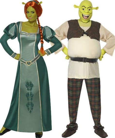 Paar Disney Kostüm Herren Und Shrek Damen Fiona Büchertag Verkleidung