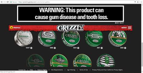 Grizzly Custom Cans Rdippingtobacco