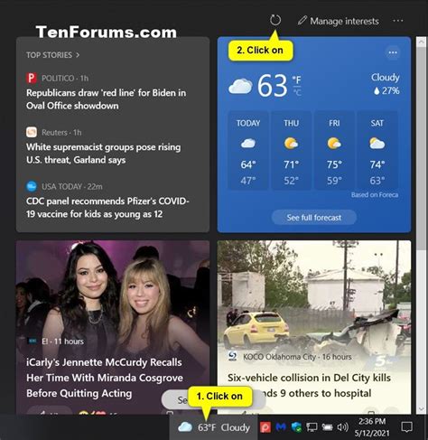 How To Change Language Of Feed For News And Interests In Windows 10