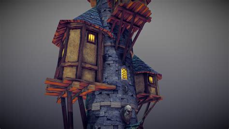 Wizard Tower 3d Model By Crazycool [4317fc8] Sketchfab