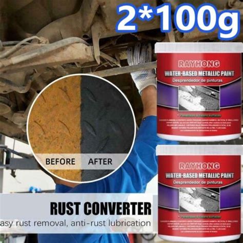 2x 100g Rayhong Car Rust Free Primer Water Based Metallic Paint Primer