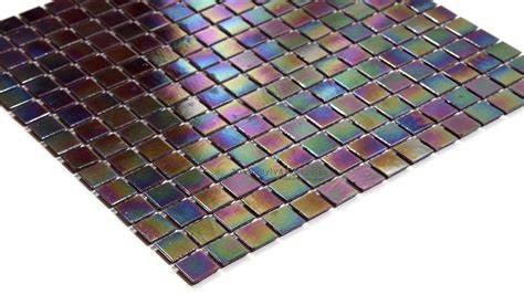 Purple Tiledaily Mosaic Glass Iridescent Glass Iridescent Tile