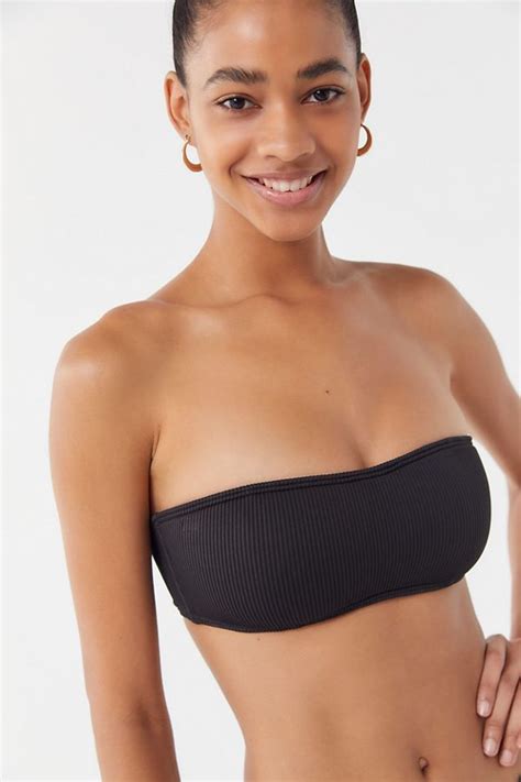 out from under ribbed strapless bandeau bikini top in 2019 bikini tops bandeau bikini bikinis