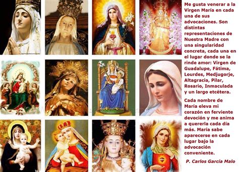 Venerar A La Virgen María En Cada Una De Sus Advocaciones Cada Una En