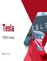 PESTEL Analysis Of Tesla Government Policies Economic Impact