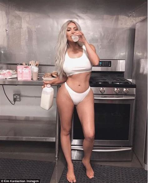 Kim Kardashian Strips To Lingerie To Promote Meal Replacement Shakes