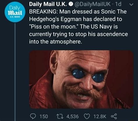 Daily Mail Uk Dailymailuk Breaking Man Dressed As Sonic The