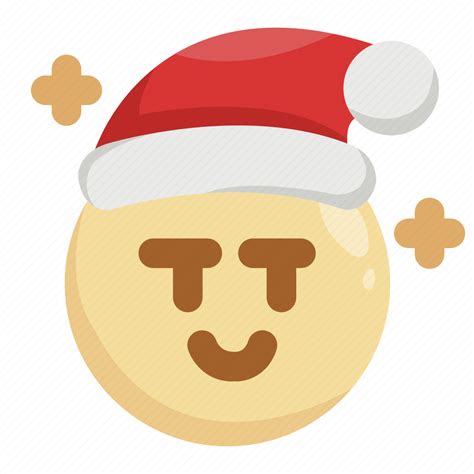 Christmas Emoji Emoticon Malicious Santa Claus Seductive Wink