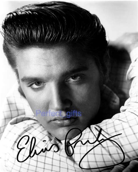 Elvis Presley Signed Autographed 10x8 Repro Photo Print Ebay
