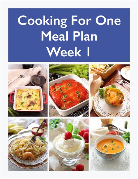 Meal Plan For One Weekly Meal Prep Week 1 One Dish Kitchen