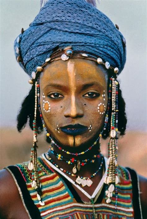 Traditional African Tribal Make Up Fulanipeul Ethniccultural