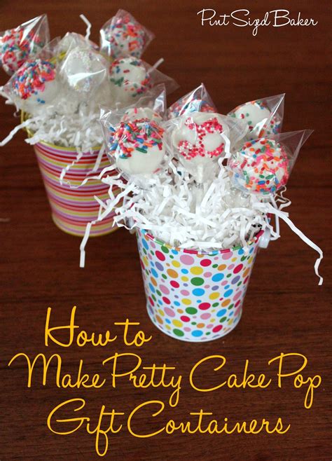 Christmas pudding cake pops recipe. How to Make a Pretty Cake Pop Gift Container - Pint Sized ...