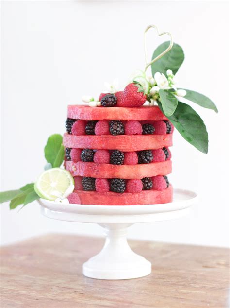 Cake Made From Fruit Water Melon Cake Fruit Birthday Fruit Birthday Cake Fruity Cake