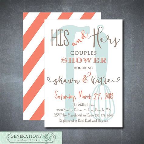 his and hers couples shower invitation his and hers invitation tool and gadget shower couples