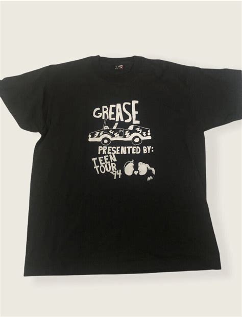 Vintage 1994 Grease Presented By Teen Tour 94 Black Gem