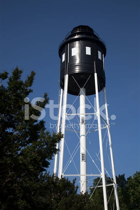 Newly Painted Water Tower Stock Photo Royalty Free Freeimages