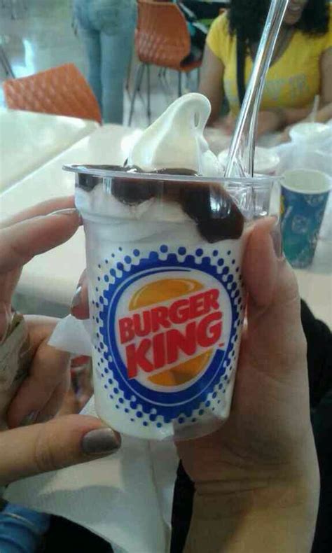 Burger King Ice Cream Not Big Deal But Delicious Anyway 😋😋 Cream Restaurant Burger Burger King