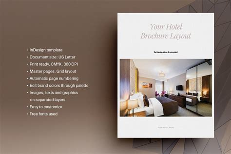 The Brochure Is Designed To Look Like A Hotel Room