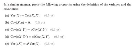 Solved In A Similar Manner Prove The Following Properties