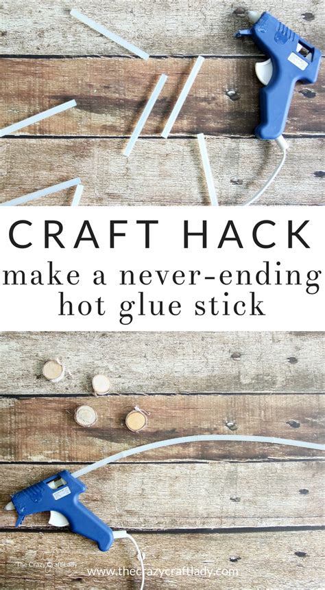 Genius Craft Hack Make Never Ending Hot Glue Gun Sticks