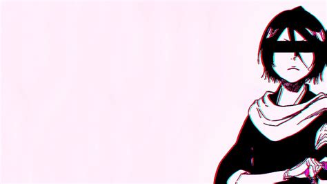 Hd Wallpaper Anime Anime Girls Bleach Chromatic Aberration Kuchiki